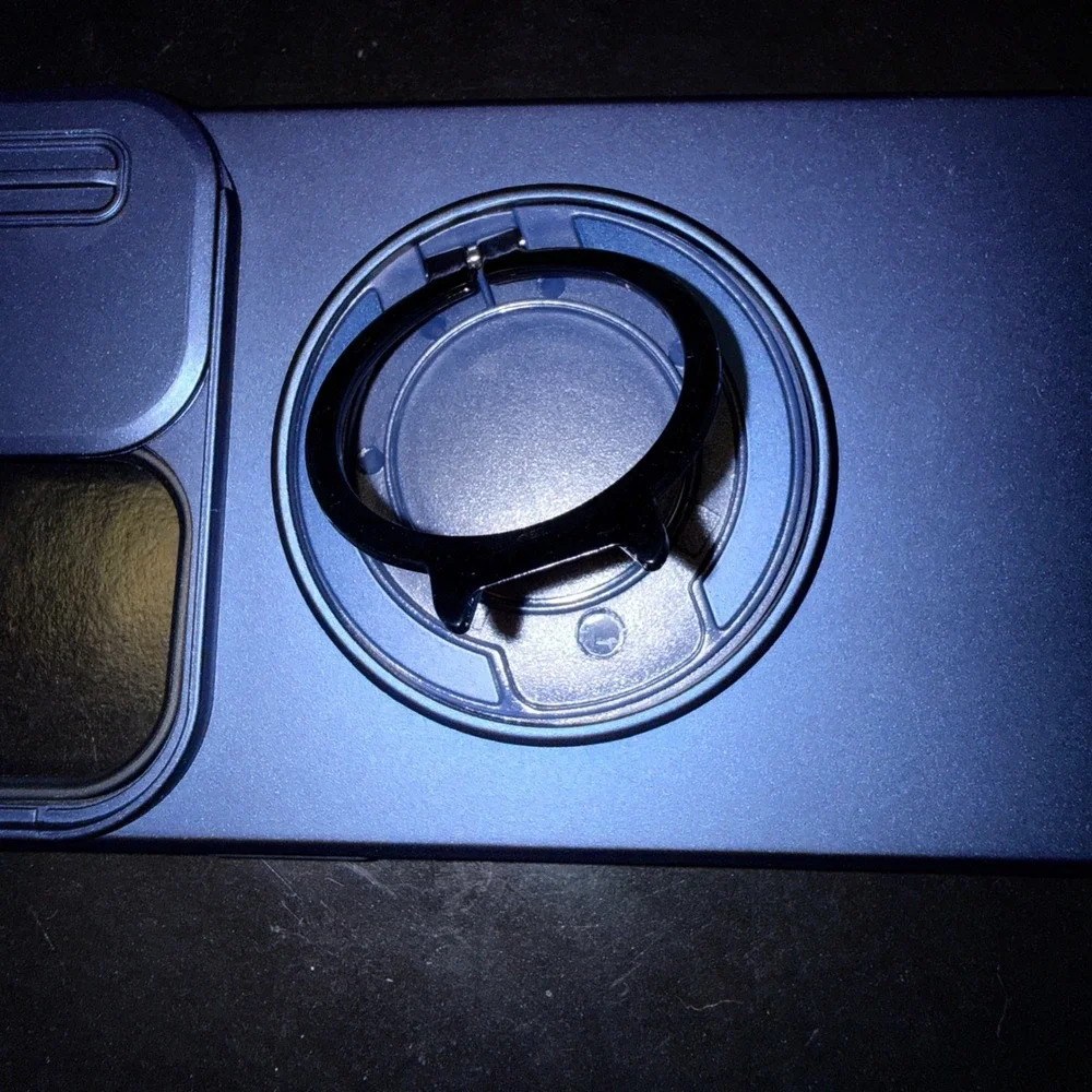 Phone Case iPhone 13 Pro Max Blue NEW Sliding Camera Cover Ring Stand